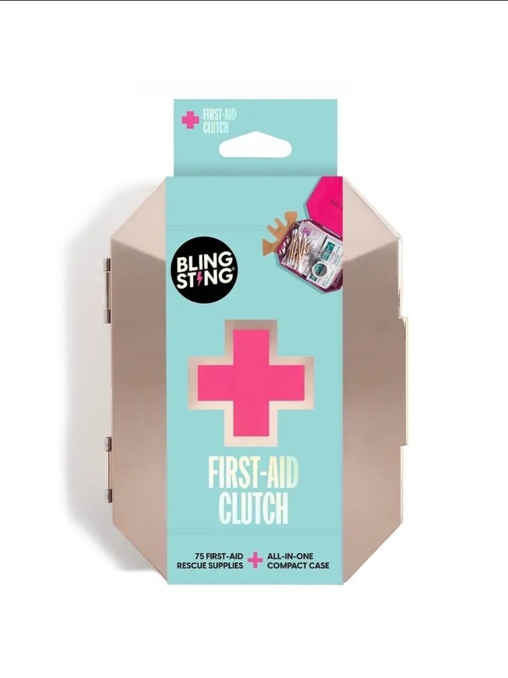 First-Aid Clutch in Pink & Rose Gold